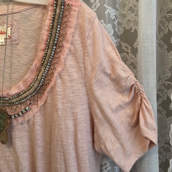 ANTHROPOLOGIE* Deletta NWOT Embellished Top - Picture 5 of 12